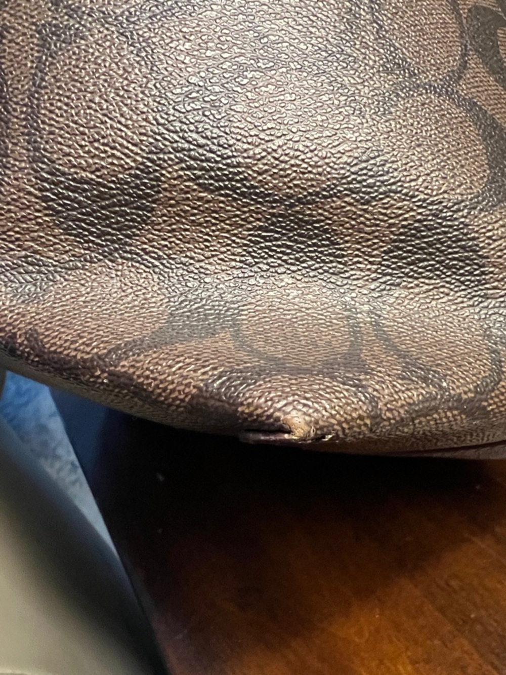 Authentic Coach Brown Signature Canvas Tote with Gold Hardware - Picture 14 of 17